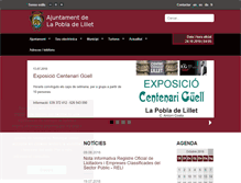 Tablet Screenshot of poblalillet.cat